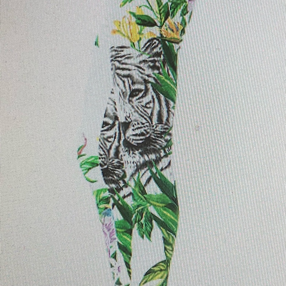 Blank nyc white jungle tiger jeans